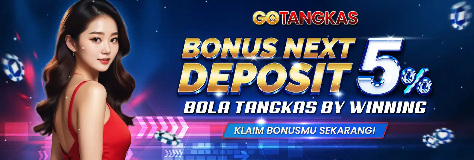 BONUS DEPOSIT 5 % BOLA TANGKAS BY WINNING